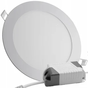 Panel plafon Led podtynkowy okrągły 12W Neutralna - Lampy sufitowe - miniaturka - grafika 1