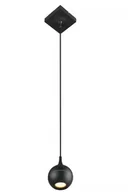 Lampy sufitowe - Trio Rl Borka R31261936 lampa wisząca zwis 1x40W E27 drewniana/czarna - miniaturka - grafika 1