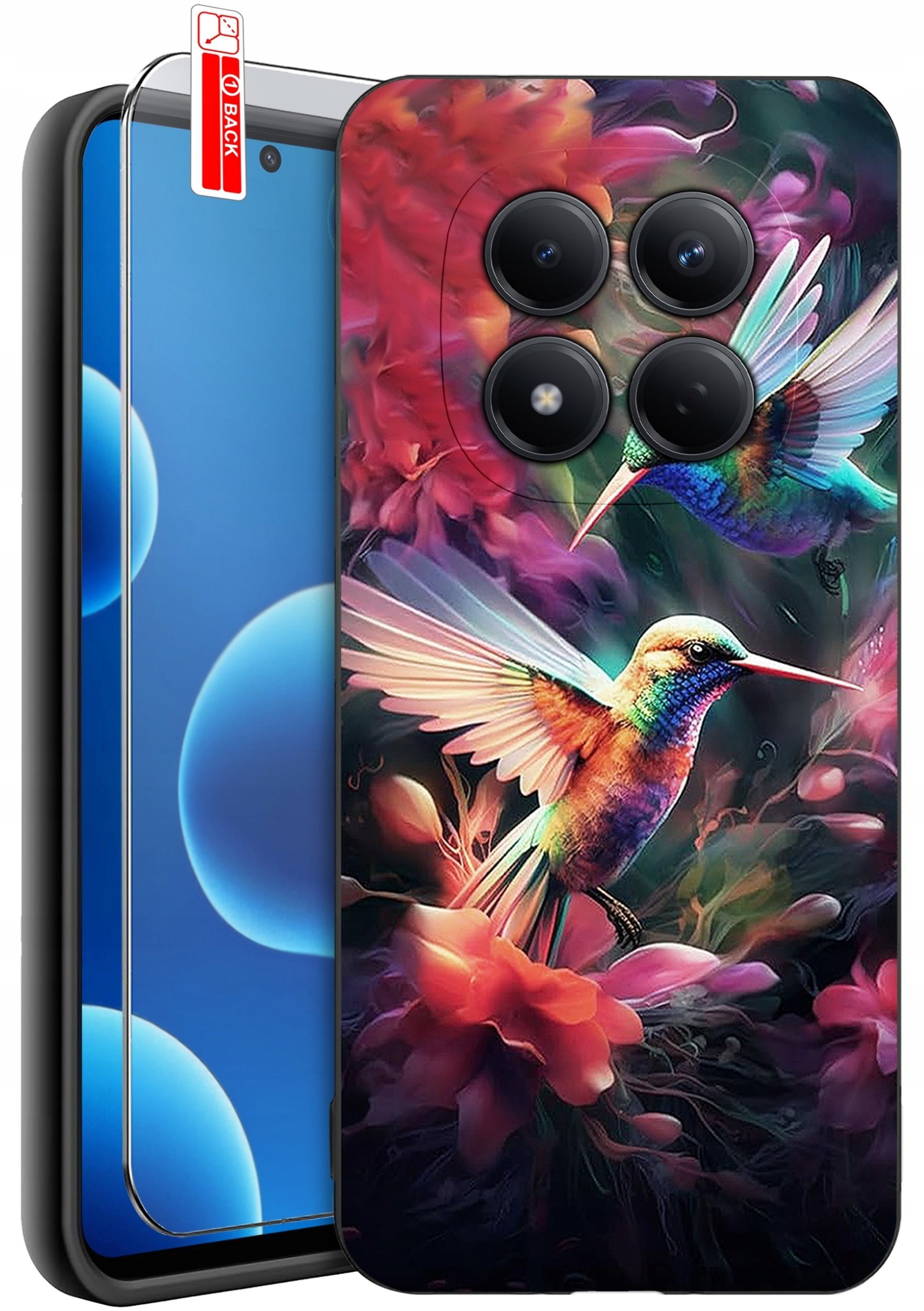 krainaGSM ETUI do Xiaomi Redmi Note 15 Pro 4G WZORY SILIKONOWE MATT CASE + SZKŁO