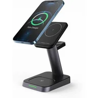 Ładowarki do telefonów - Ładowarka indukcyjna TECH-PROTECT W68 3w1 Wireless MagSafe Czarny - miniaturka - grafika 1
