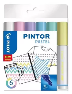 Pilot Pen Pilot Pigment marker pintor, Medium,-częściowy zestaw "Pastel Mix ' 3131910517474 - Półki łazienkowe - miniaturka - grafika 2
