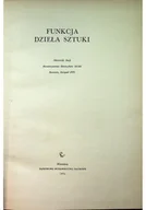 Książki o kulturze i sztuce - Funkcja dzieła sztuki - miniaturka - grafika 1