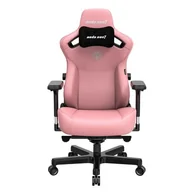 Fotele gamingowe - Anda Seat Kaiser 3 XL Gamingowy do 200kg Skóra ECO Różowy - miniaturka - grafika 1