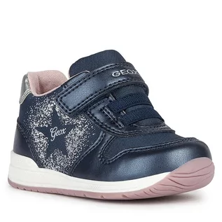 Buty dla dziewczynek - Półbuty Geox B Rishon Girl B360LA 0FUNF C4201 Navy/Dk Silver - grafika 1