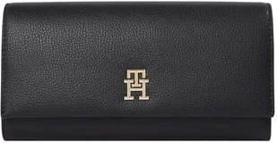 TOMMY HILFIGER Damski portfel TH LEGACY FLAP LRG AW0AW17267, czarny (czarny), OS, czarny (czarny), One Size - Portfele - miniaturka - grafika 1