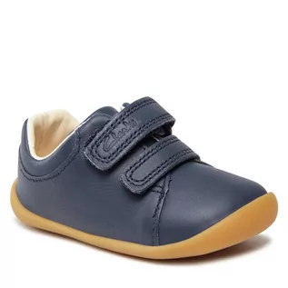 Buty dla chłopców - Półbuty Clarks Roamer Craft T 261422866 Navy Leather - grafika 1