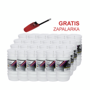 Zestaw 24 wkładów parafinowych - 2 dni biały + zapalarka GRATIS