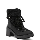 Botki damskie - Love Moschino Botki z dodatkiem skóry - miniaturka - grafika 1