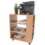 Szafki biurowe - Szafka na drukarkę na kółkach olcha W1-W82 - miniaturka - grafika 1