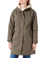Kurtki damskie - Springfield Parka Kurtka damska, Ciemna khaki, M - miniaturka - grafika 1