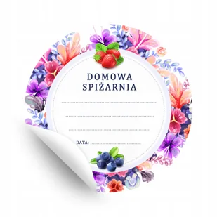 Naklejki Na Przetwory Konfitury Dżem Etykiety 50sz - Etykiety do drukarek - miniaturka - grafika 1