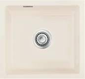 Zlewozmywaki - Zlewozmywak ceramiczny SYSTEMCERAM Mera 42 U Jasmin Korek manualny 5301 01 - miniaturka - grafika 1