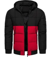 Kurtki męskie - Kurtka męska ocieplana zimowa z odczepianym kapturem Recea - miniaturka - grafika 1