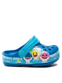 Buty dla chłopców - Crocs Klapki Crocsflbaby Shark Band Clog T 207066 Niebieski - miniaturka - grafika 1