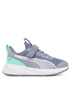 Buty dla chłopców - Puma Sneakersy Flyer 3 AC + PS 401527 11 Niebieski - miniaturka - grafika 1