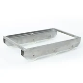 Wózki magazynowe - B2B Partner Wózek na skrzynki ze stali nierdzewnej 600x400 mm, 6 kółek 82.01.520 - miniaturka - grafika 1