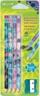 Przybory szkolne - Ołówki trójkątne z gumką temperówka Disney Core Stitch blister 4 szt. - miniaturka - grafika 1