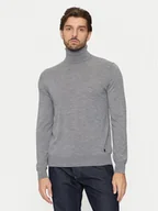 Swetry męskie - Liu Jo Golf QXX006 MA27P Szary Regular Fit - miniaturka - grafika 1