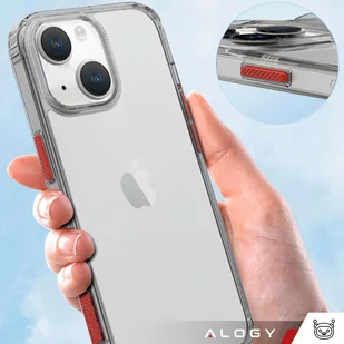 Etui na telefon Alogy Protective Case obudowa ochronna do Apple iPhone 14 Plus Czarno-przezroczyste + Szkło - Etui i futerały do telefonów - miniaturka - grafika 7