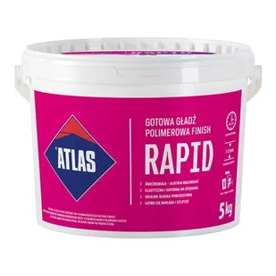 Gotowa gładź polimerowa ATLAS RAPID 5 kg - Gipsy i gładzie gipsowe - miniaturka - grafika 1