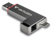 Pendrive - Verbatim Dual QuickStick 128 GB USB Type-A / USB Type-C 3.2 Gen 1 (3.1 Gen 1) Szary 32040 - miniaturka - grafika 1