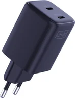 Ładowarki do telefonów - 3mk Hyper Charger PD 45W GaN QC4+ PPS 2C Super-Fast Charge 2.0 czarna - miniaturka - grafika 1
