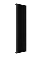 Grzejniki łazienkowe - INSTAL PROJEKT Grzejnik VERTO 180x49 cm Czarny Mat D 1101W Roz 5cm 10 Bar - miniaturka - grafika 1