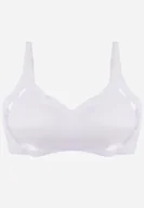 Biustonosze - Biały Biustonosz z Usztywnianymi Miseczkami i Transparentną Wstawką Zeriga - miniaturka - grafika 1