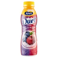 Kefiry, jogurty, maślanki - Jovi Duet Napój jogurtowy o smaku jagoda-wiśnia 350 g - miniaturka - grafika 1