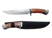 Noże - Nóż myśliwski ze zdobioną rękojeścią - miniaturka - grafika 1