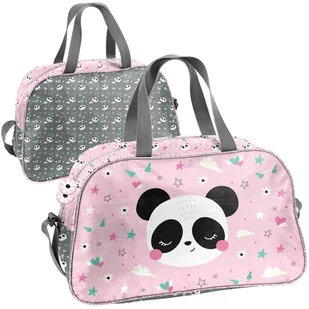 Torba sportowa Miś Panda różowa Na basen trening szkoły podróżna - Torby szkolne - miniaturka - grafika 1