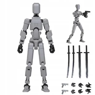 Ruchomy Robot Wieloprzegubowy Drukowany Manekin Biały Do Idealny - Manekiny wystawowe - miniaturka - grafika 1
