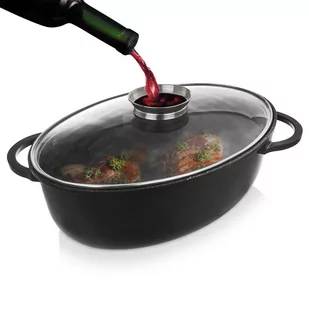 Orion Brytfanna Granitowa / Garnek Z Pokrywką Szklaną 8 L Grande - Brytfanny - miniaturka - grafika 1