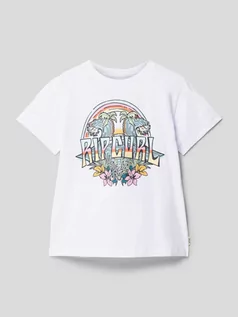 Koszulki dla dziewczynek - T-shirt z nadrukiem z motywem z logo - grafika 1