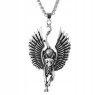 Naszyjniki - Naszyjnik Bastet Amulet Staroegipski Ra Słońce 132 - miniaturka - grafika 1