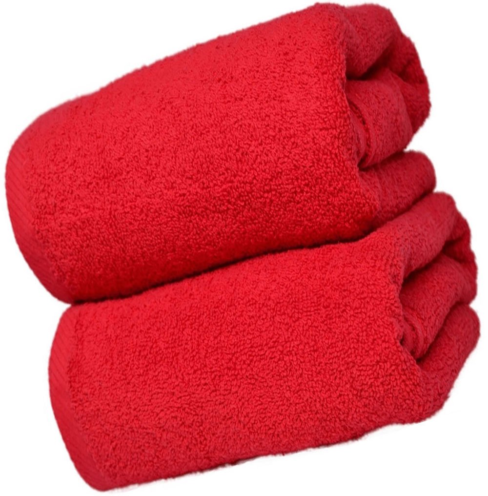 RĘCZNIK FROTTE KĄPIELOWY 70x140 PUSZYSTY MIĘKKI ZAWIESZKA 500g Czerwony