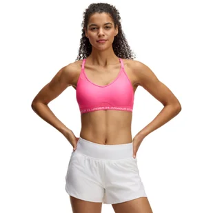 Biustonosz treningowy Under Armour UA Crossback Low Bra - różowy - Bielizna sportowa damska - miniaturka - grafika 1
