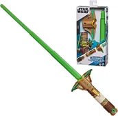 Zabawki militarne - HASBRO MIECZ ŚWIETLNY STAR WARS YODA F1163 GWIEZDNE WOJNY seria FORGE - miniaturka - grafika 1
