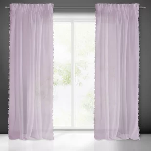 Firana Almina na taśmie 140x270 Różowa Eurofirany - Firany - miniaturka - grafika 1
