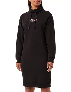 Armani Exchange Damska sukienka z logo Capsule Bodycon, Schwarz, L - Sukienki - miniaturka - grafika 1