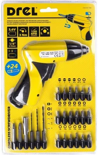 Wkrętarka Wkrętak Elektryczny 3,6V Zestaw 24 Bity - Śrubokręty - miniaturka - grafika 1
