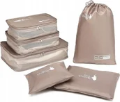 Akcesoria podróżnicze - Zestaw Organizerów Organizer podróżny do walizki szafy ubrań 6 szt. - miniaturka - grafika 1