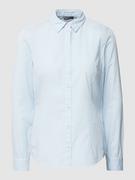 Koszule damskie - Bluzka koszulowa w jednolitym kolorze - miniaturka - grafika 1