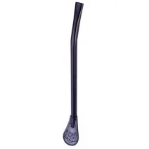 Pizca Del Mundo (czekolady, kawy, yerba mate FT) BOMBILLA NIERDZEWNA CZARNA 15,5 cm - - Yerba Mate - miniaturka - grafika 2