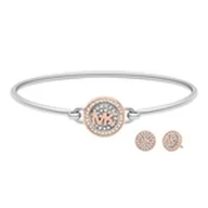 Bransoletki - Zestaw Bransoletka i Kolczylo Michael Kors MKJ8251SET Stal nierdzewna - miniaturka - grafika 1