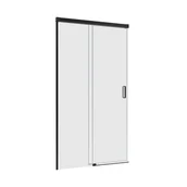 Ścianki i drzwi prysznicowe - Sensea Drzwi prysznicowe przesuwne Neo czarne 120x200 cm - miniaturka - grafika 1