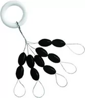 Inne akcesoria dla wędkarzy - Jaxon Duże stopery gumowe 5x9mm czarne - miniaturka - grafika 1