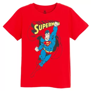 Koszulki dla chłopców - Cool Club, T-shirt chłopięcy, czerwony, Superman - grafika 1