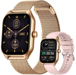 Rubicon RNCF03-5 Różowe złoto + 2 Paski - Smartwatch - miniaturka - grafika 1