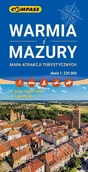 Atlasy i mapy - Mapa atrakcji turystycznych - Warmia i Mazury - miniaturka - grafika 1
